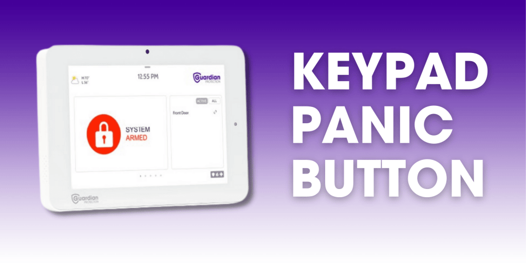 Guardian Protection keypad panic graphic