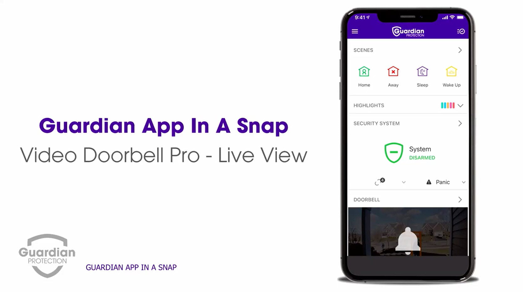 How to View Live Video from the Doorbell Pro on the Guardian App