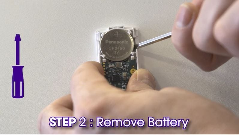 How to Replace the Battery for a PowerG Door/Window Sensor