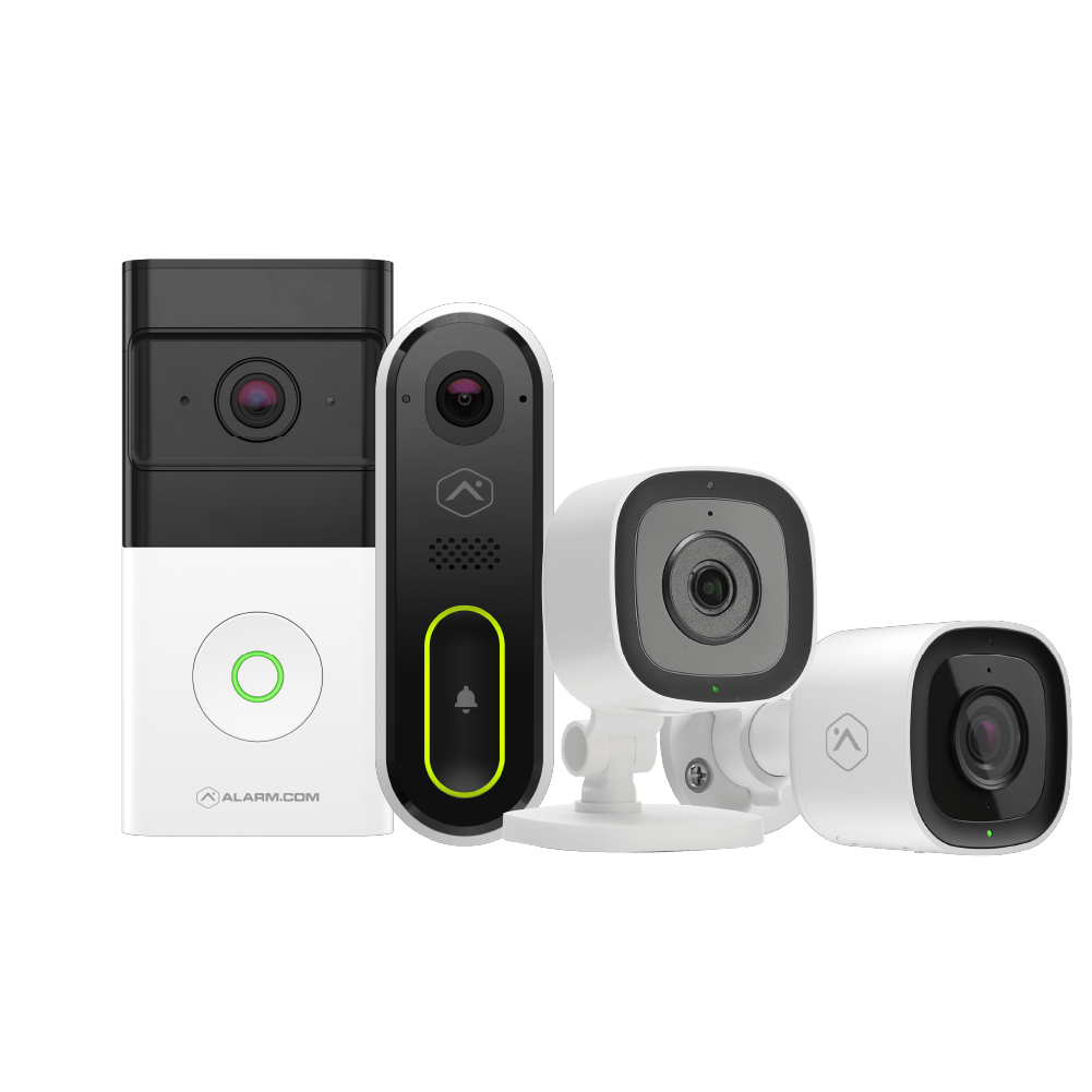Guardian Protection smart home security cameras including video doorbell and outdoor camera