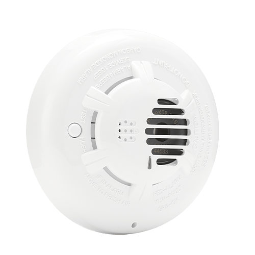 Left side of Guardian Protection carbon monoxide detector