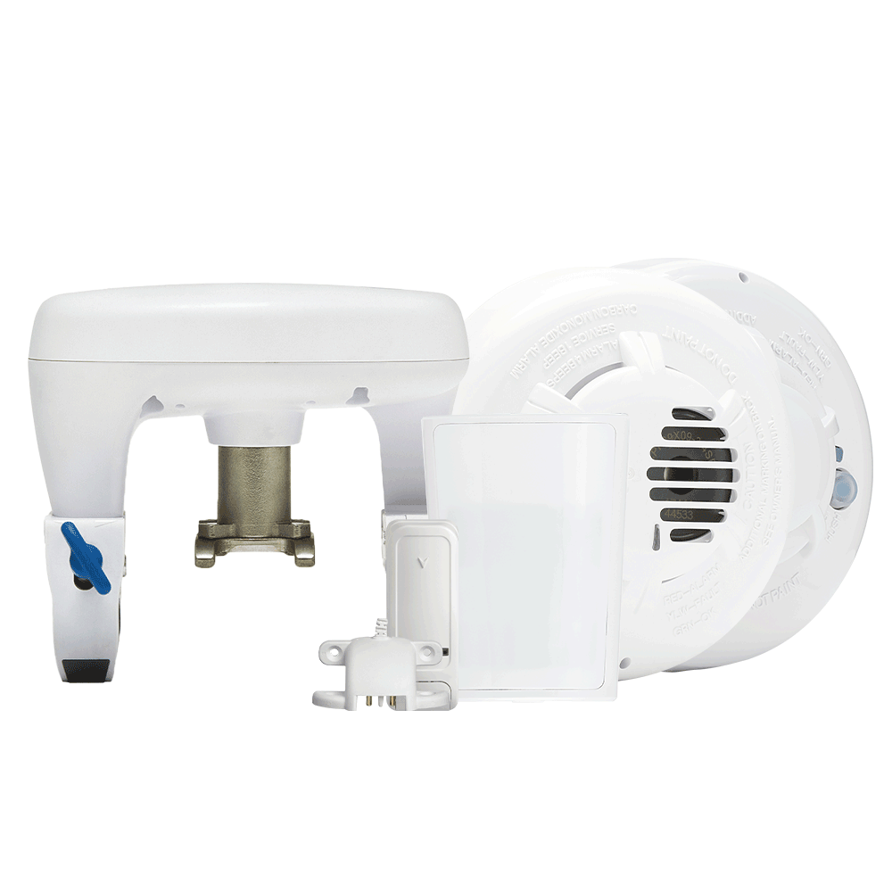 Guardian Protection monitored water sensors, smoke detector, and co detector