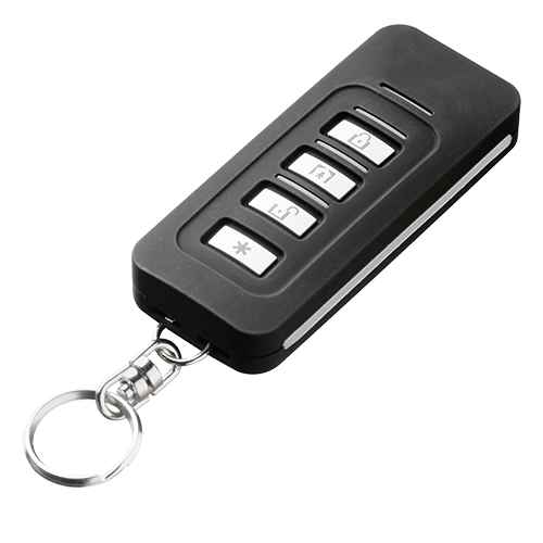 Right side view of Guardian Protection key fob