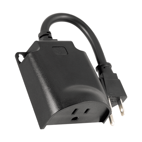 Bottom view of Guardian Protection's outdoor smart plug