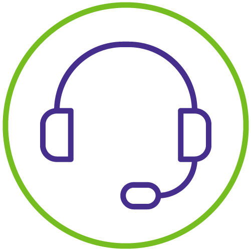 Icon of monitoring headset