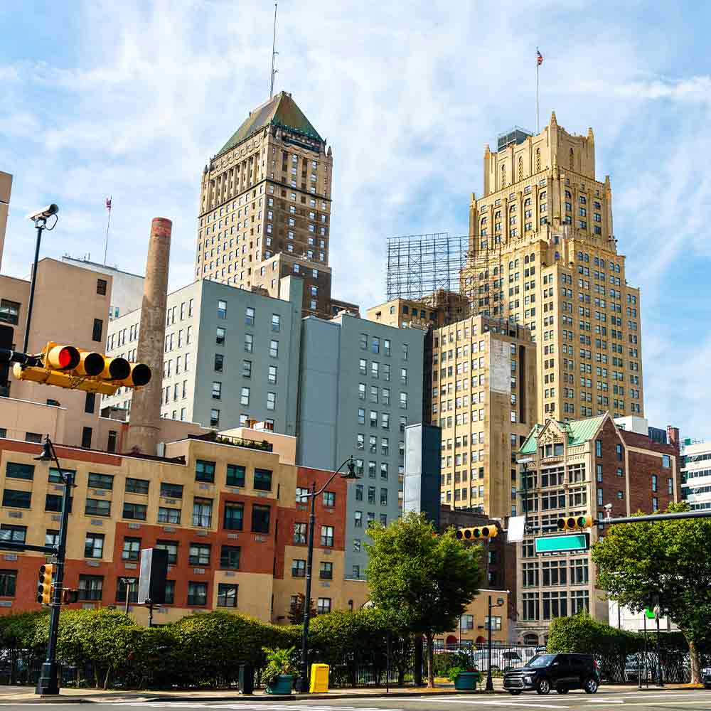 City view of Newark, NJ